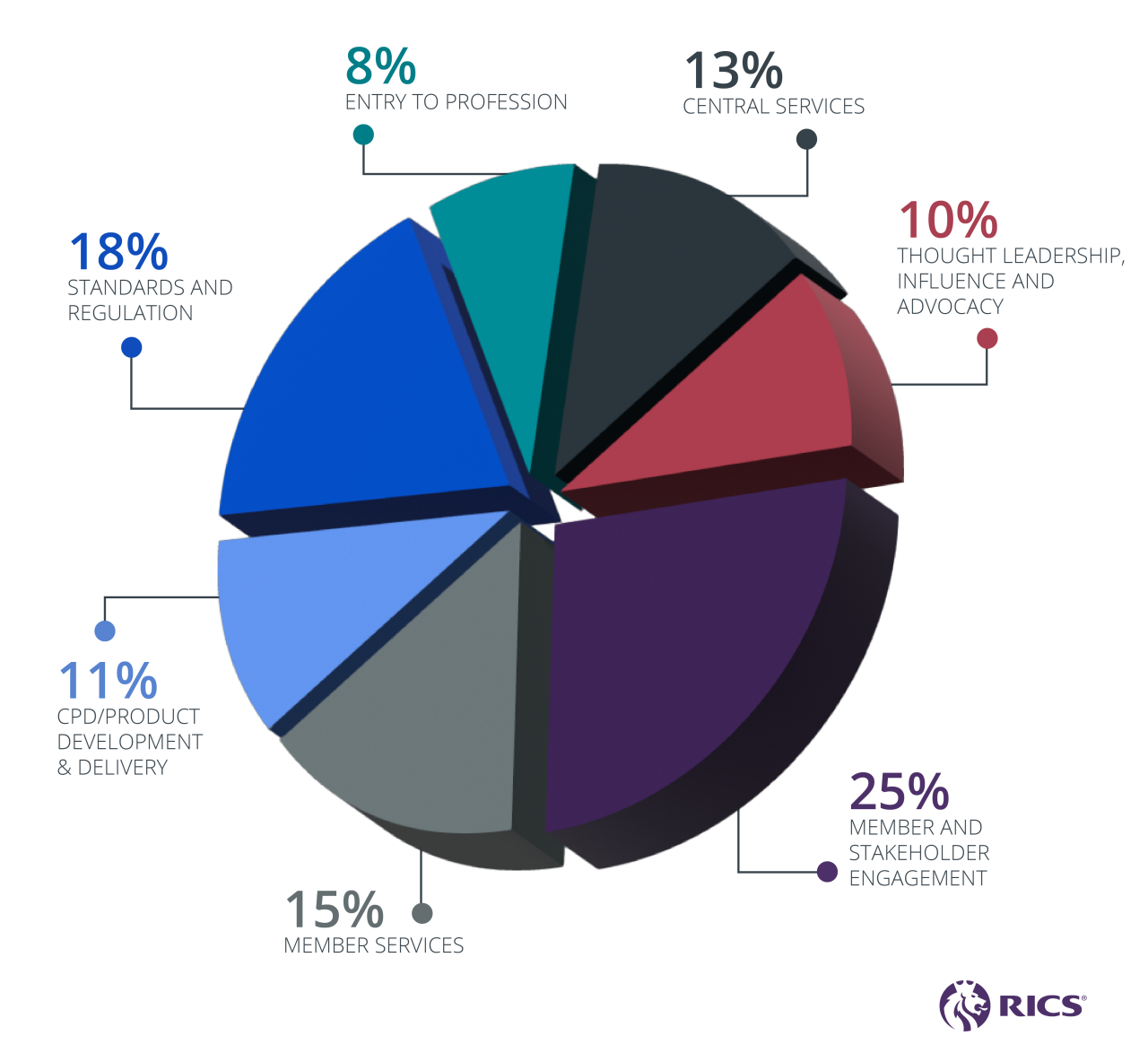 RICS Expenditure Split - Pie Chart