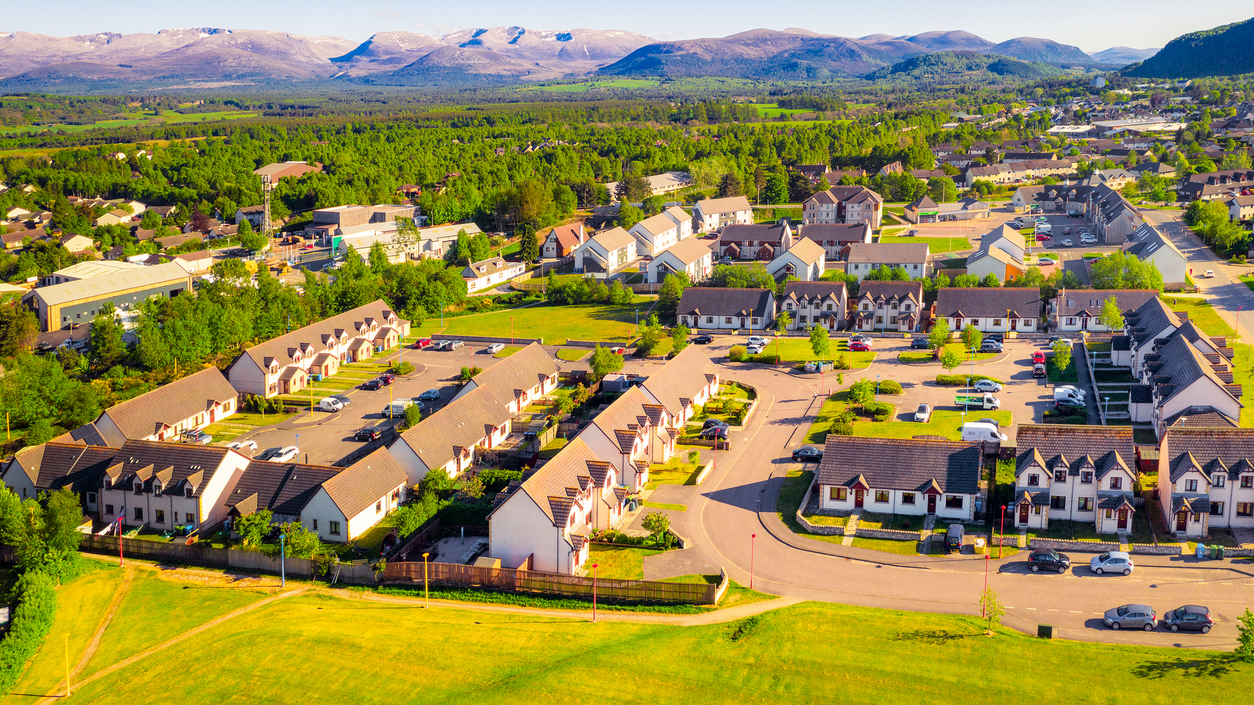 housing estate in Aviemore