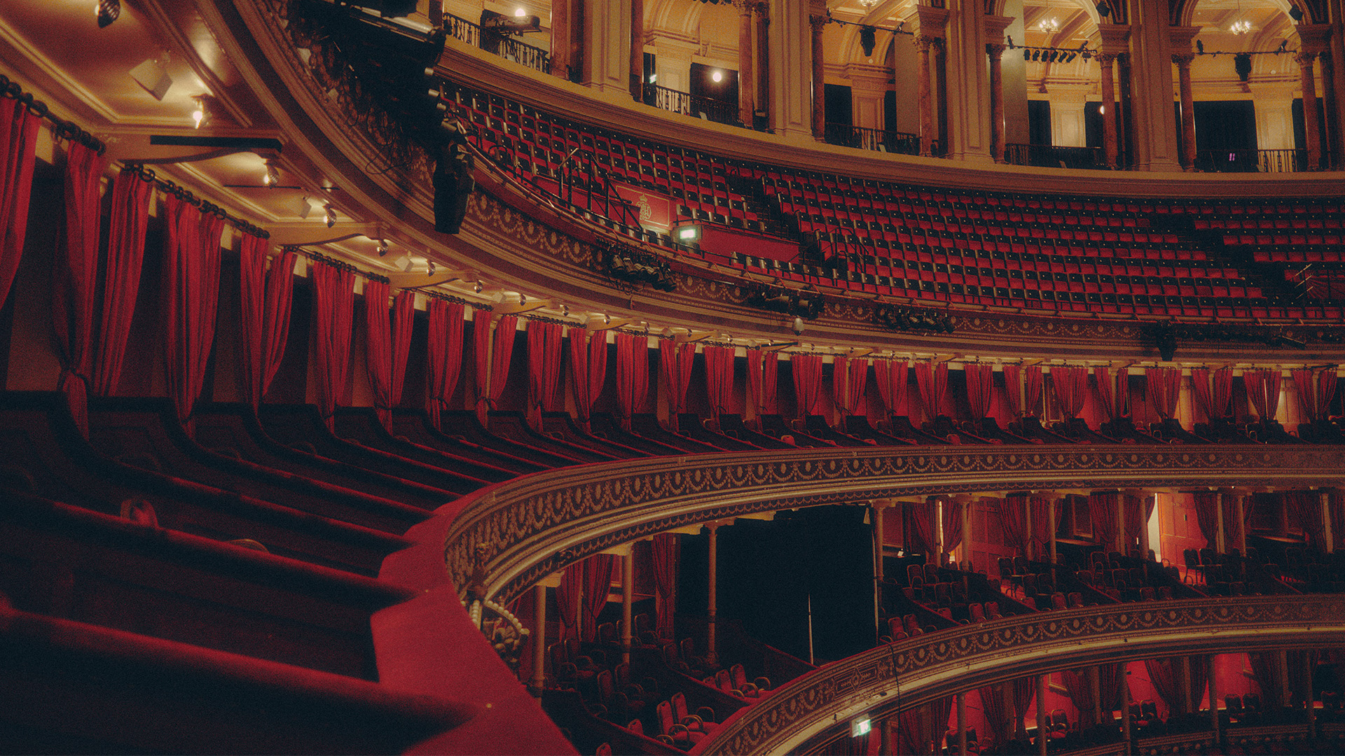 Royal Albert Hall seats inside
