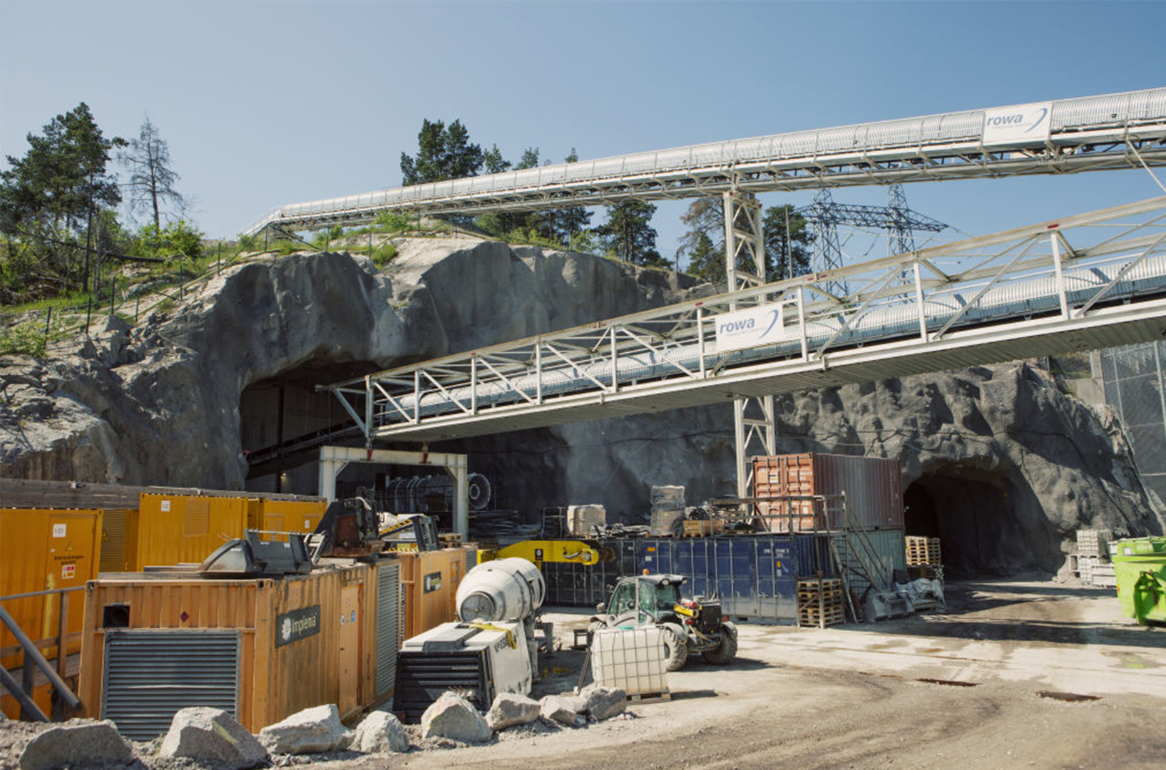The entrance to the Anneberg-Skanstull Cable Tunnel, operated by national grid operator Svenska Kraftnat AB. Photographer: Erika Gerdemark/Bloomberg