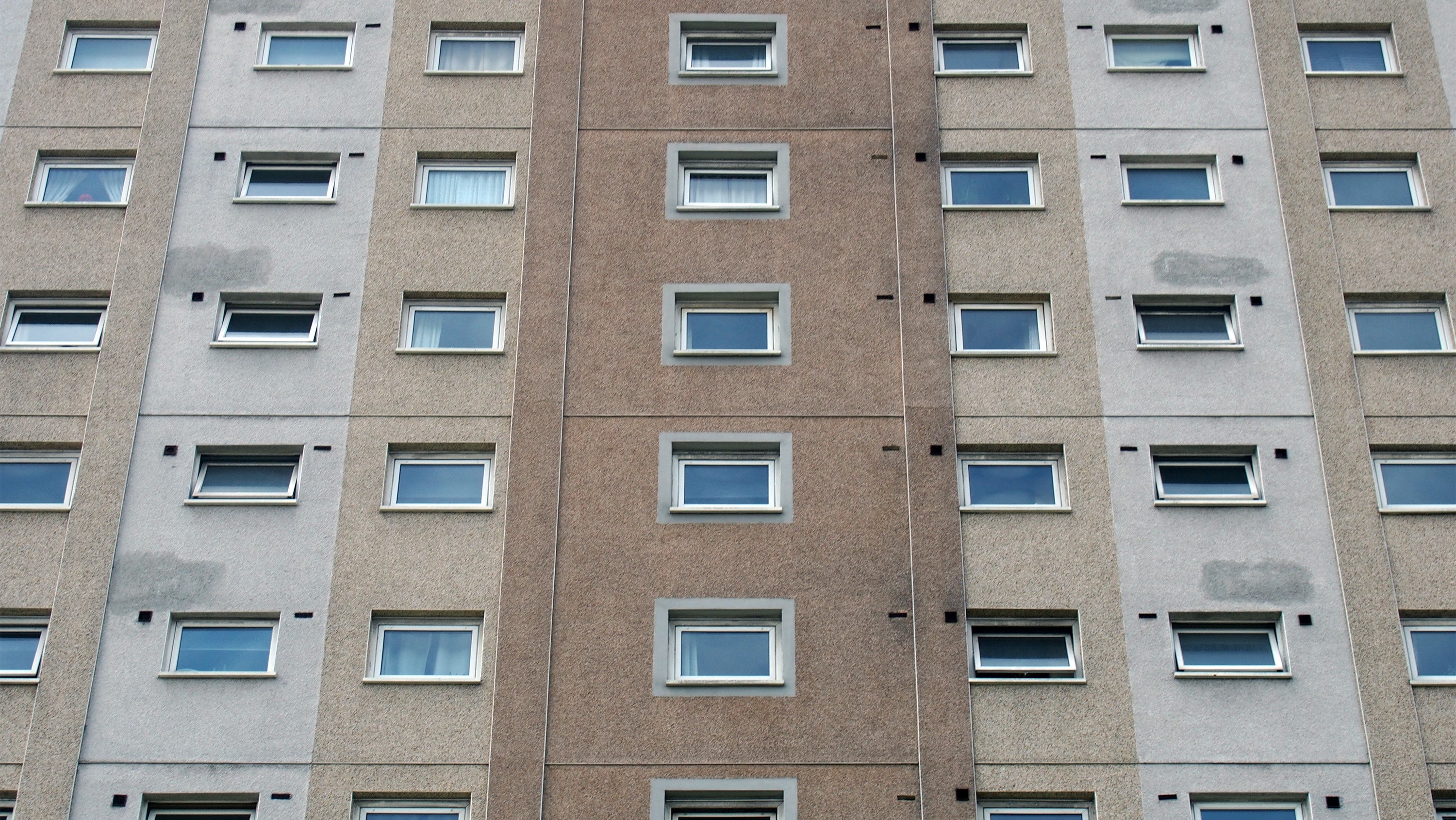 Block of flats showing many windows