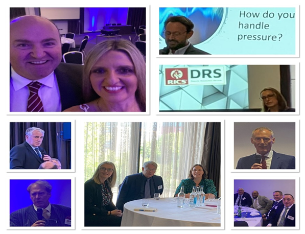 Collage of photographs from the event - Professional development and CPD, combined with inclusivity and engagement within the adjudication community