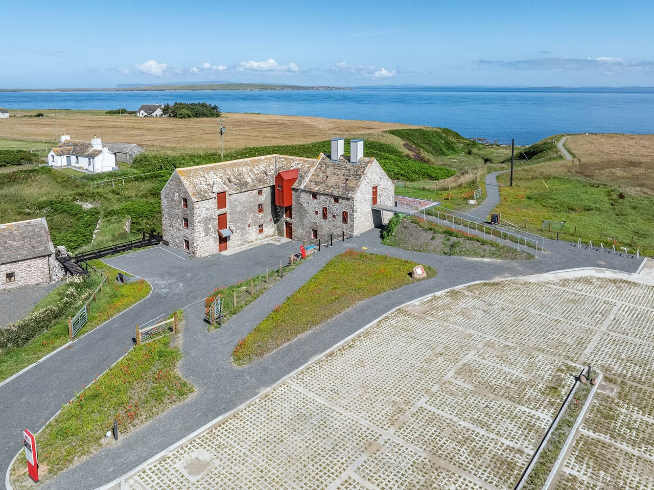 Aerial view of John O'Groats Mill