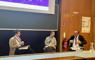 Ian Jeal, Executive Director of EQS hosting panel discussion with Prof. Dr. Marzia Morena FRICS and Prof. Dr. Harun Tanrıvermiş FRICS. 