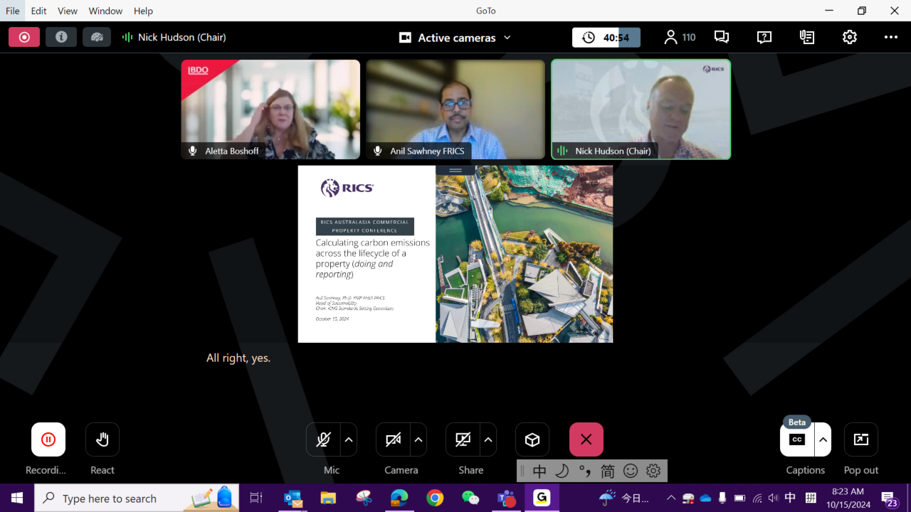Conference photo via online video