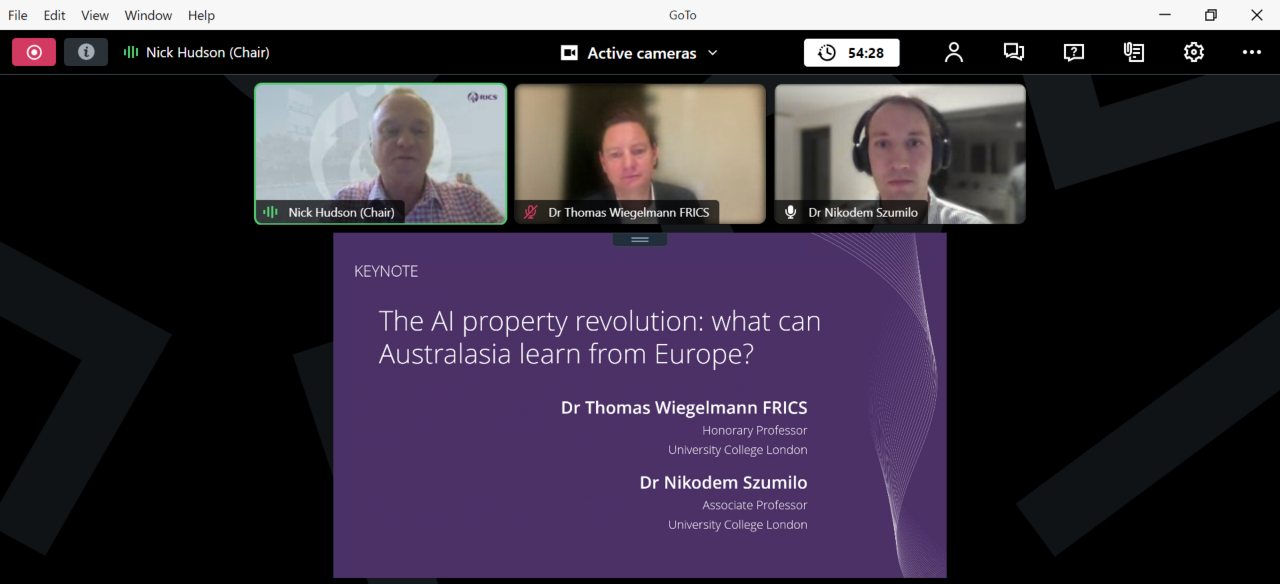 Conference photo via online video
