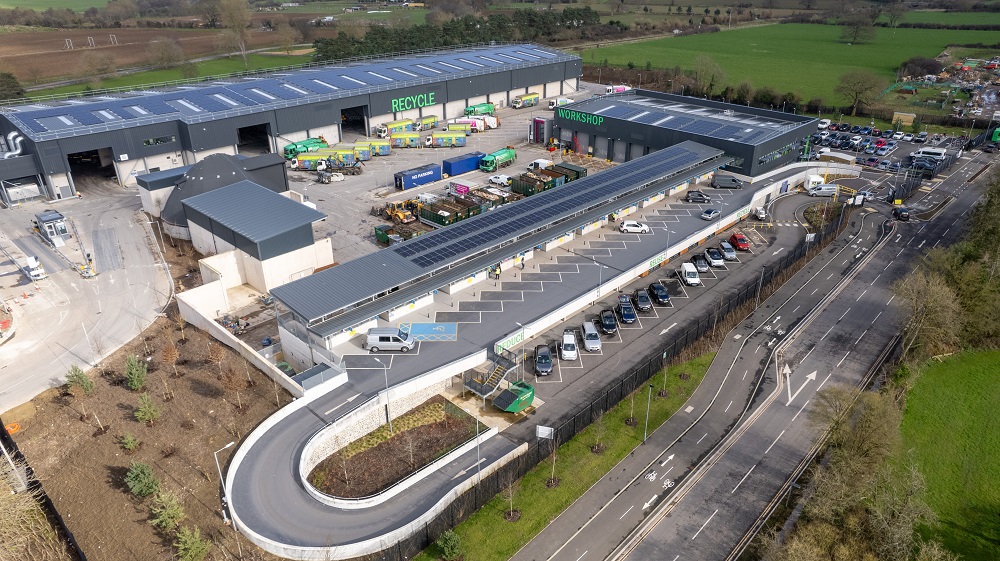 Keynsham Recycling Hub, a large-scale (c.£35m construction value) state-of-the-art waste recycling facility produced for Bath & North East Council (B&NES Council).