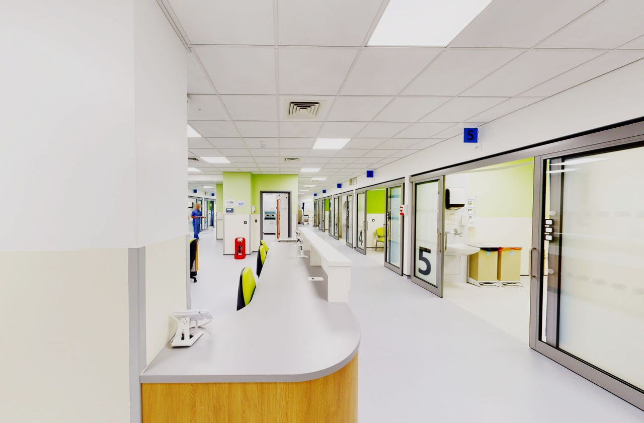 A photo taken from inside QEQM Hospital Margate Kent