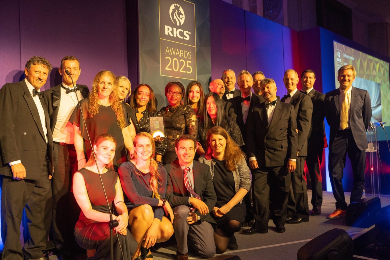 Infrastructure winners with judge Mike Ward